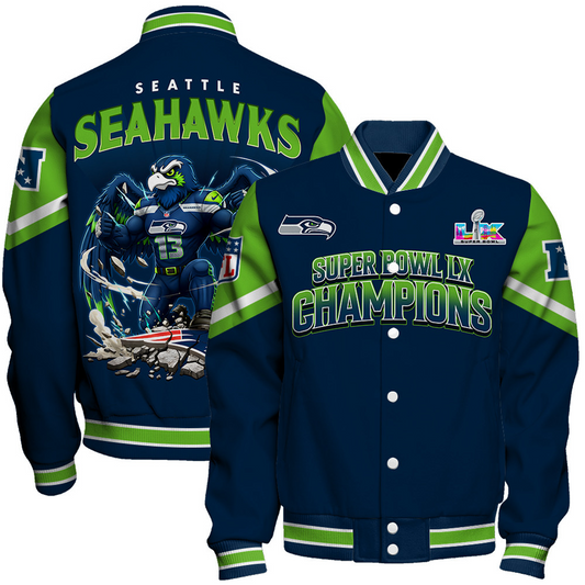 SEA x NFL Champions 2025 Varsity Jacket V7 DATND TANTD