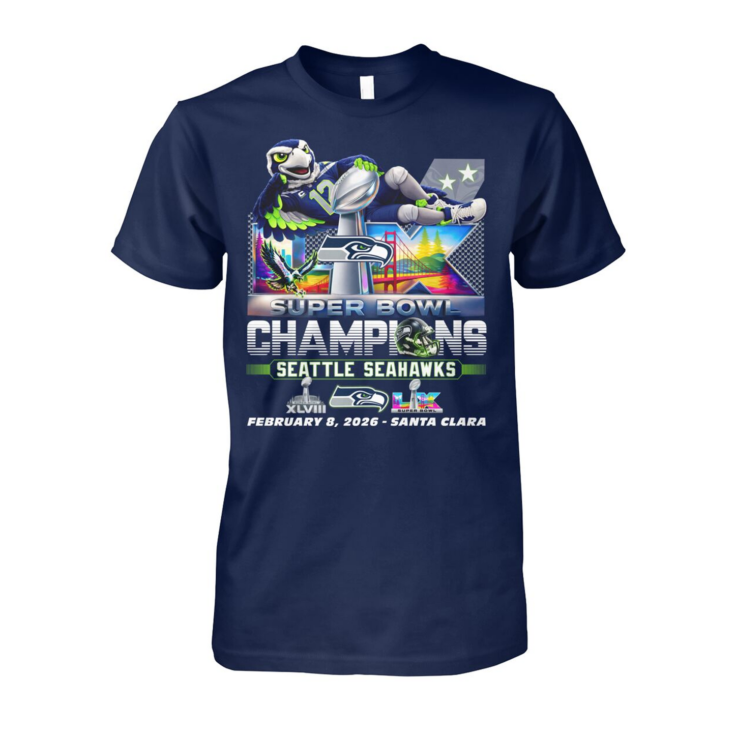 SEA x NFL Champions Shirt DATND TANTD