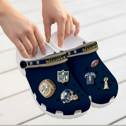 SEA x NFL Custom Clogs V1DatND DVT