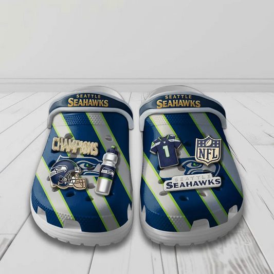 SEA x NFL Custom Clogs V2DatND DVT