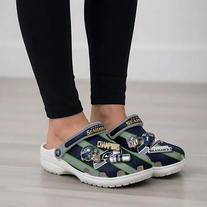SEA x NFL Custom Clogs V2DatND DVT