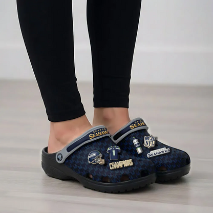 SEA x NFL Custom Clogs V3DatND DVT