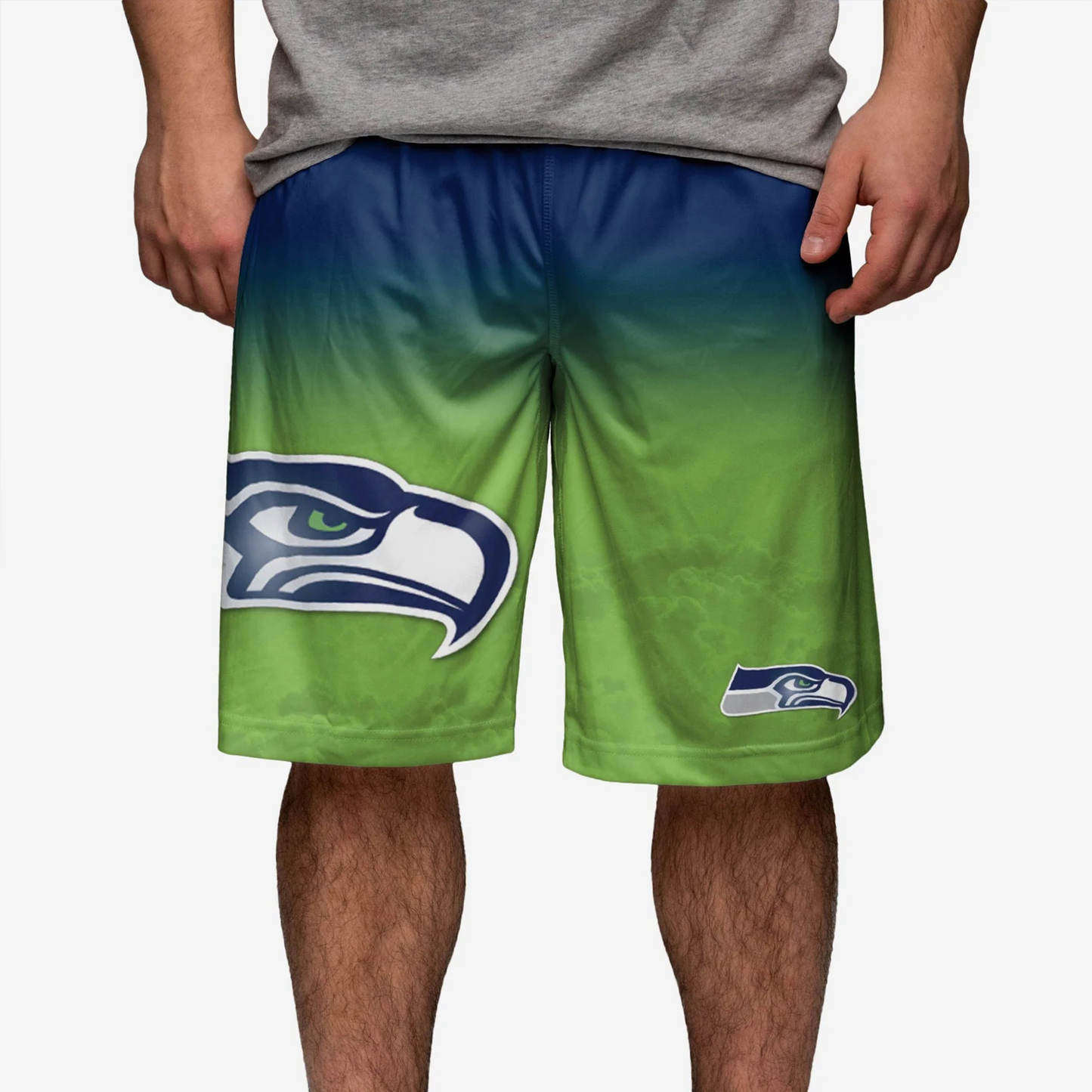 SEA x NFL Gradient Big Logo Training Shorts DATND TANTD