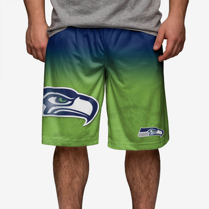 SEA x NFL Gradient Big Logo Training Shorts DATND TANTD