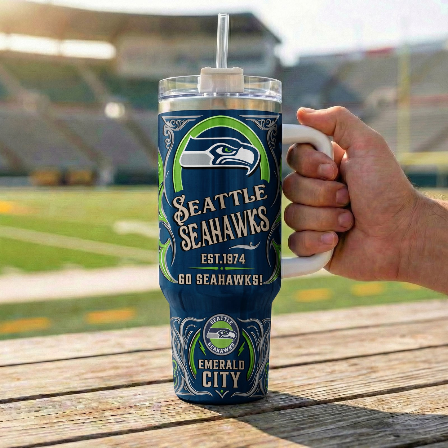 SEA x NFL Stainless Steel Tumble DatND DVT