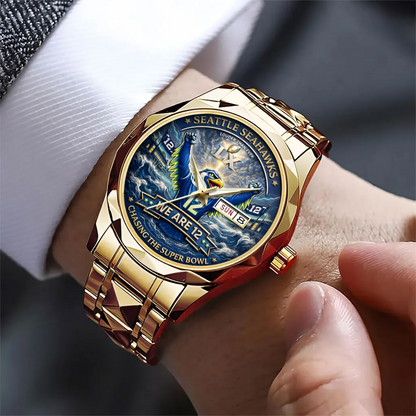 SEA x NFL Super Bowl LX 2025 Alloy Luxury Quartz Watch V1DatND DVT