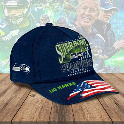 SEA x NFL Super Bowl LX Champions Classic Cap V5 DatND DVT