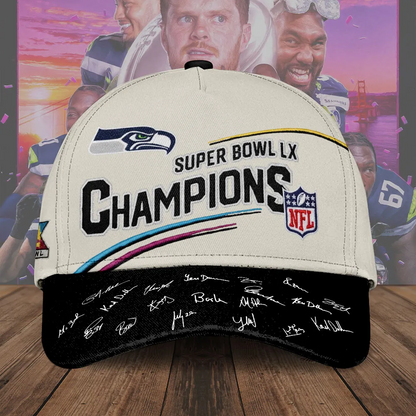 SEA x NFL Super Bowl LX Champions Classic Cap V6 DatND DVT
