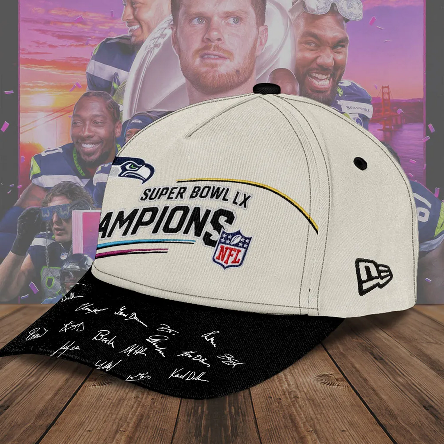 SEA x NFL Super Bowl LX Champions Classic Cap V6 DatND DVT
