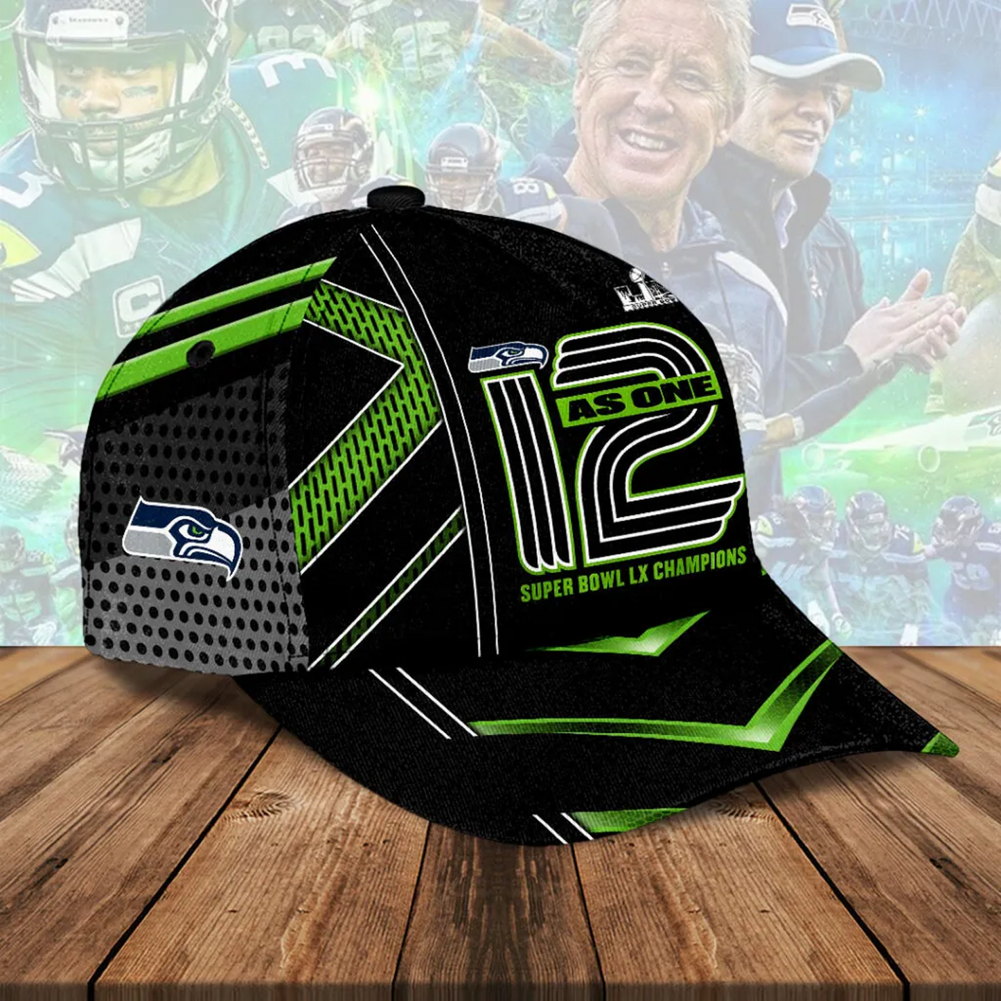 SEA x NFL Super Bowl LX Champions Classic Cap V8 DatND DVT