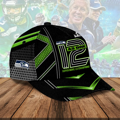 SEA x NFL Super Bowl LX Champions Classic Cap V8 DatND DVT