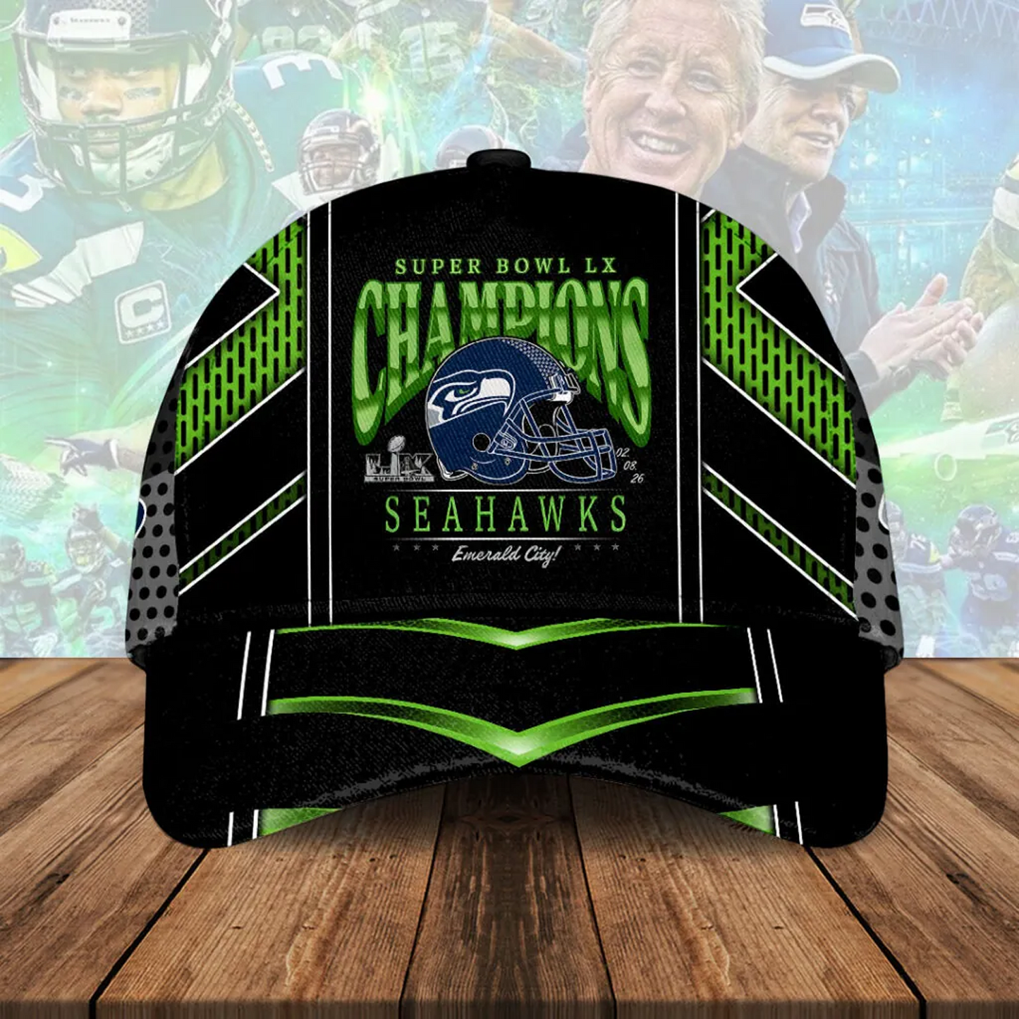 SEA x NFL Super Bowl LX Champions Classic Cap V9 DatND DVT
