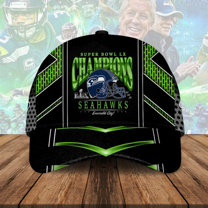 SEA x NFL Super Bowl LX Champions Classic Cap V9 DatND DVT