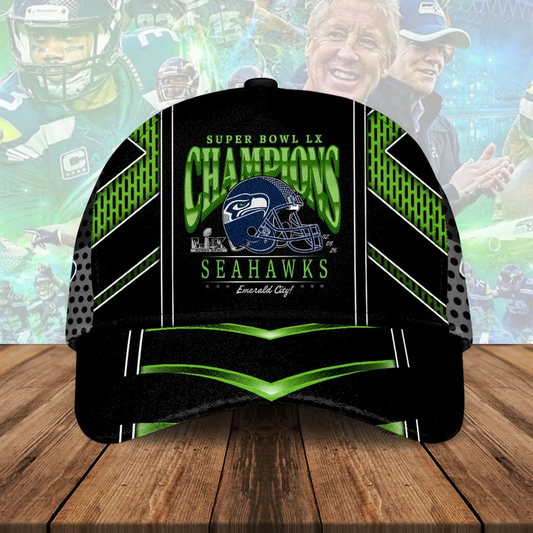 SEA x NFL Super Bowl LX Champions Classic Cap V9 DatND DVT