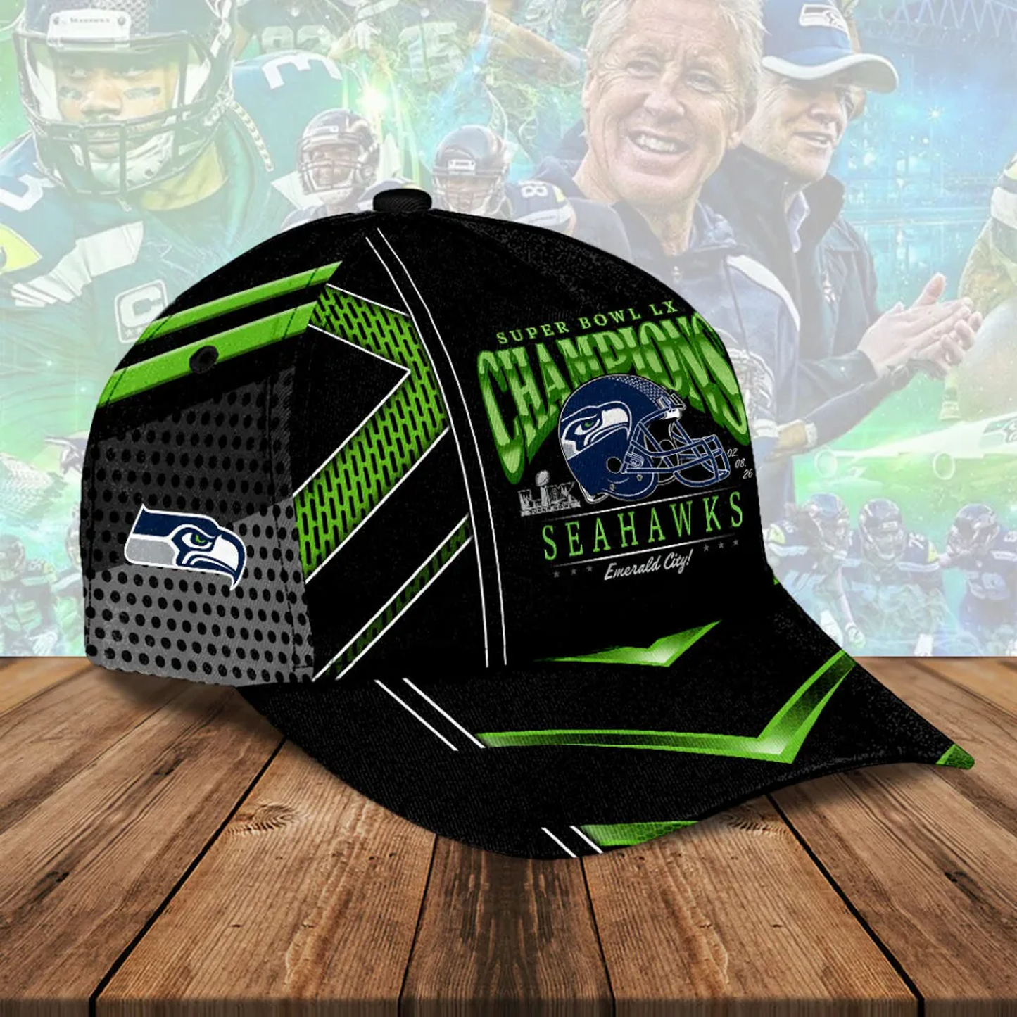 SEA x NFL Super Bowl LX Champions Classic Cap V9 DatND DVT