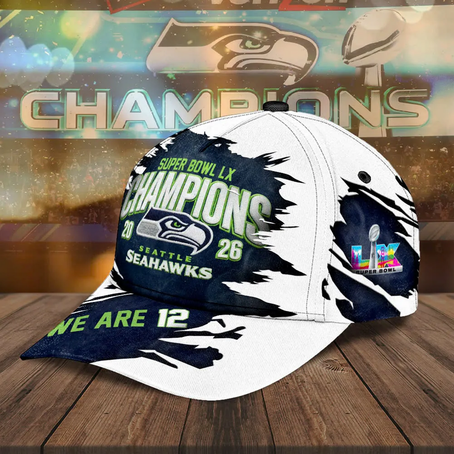 SEA x NFL Super Bowl LX Classic Cap V4 DatND DVT