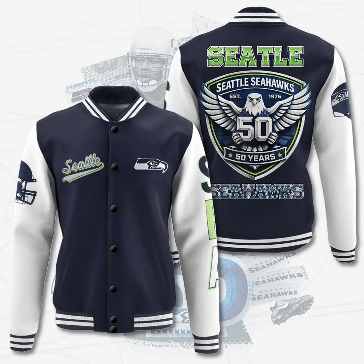 SEA x NFL Varsity Jacket V1 DatND DVT