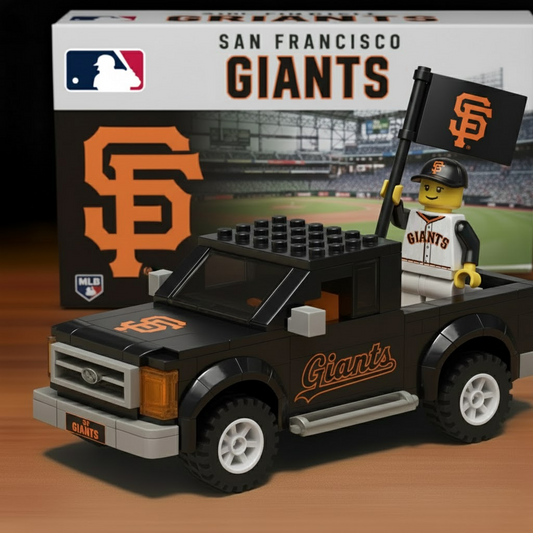 SF x MLB Building Blocks Truck Toy Set DatND DVT