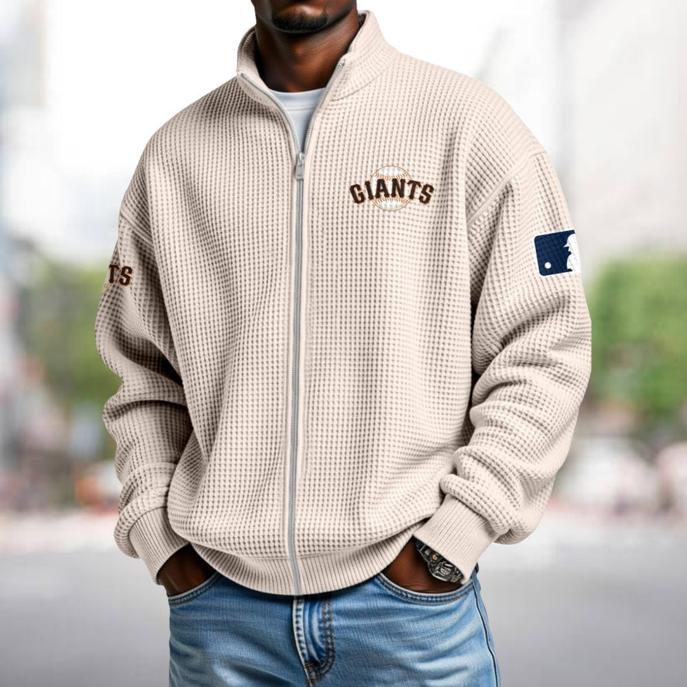 SF x MLB Waffle Zip-Up Sweatshirt DatND DVT