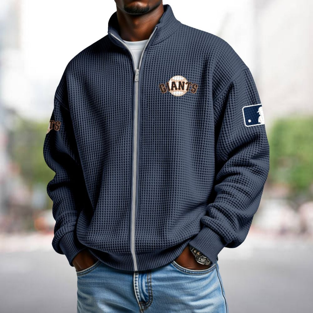 SF x MLB Waffle Zip-Up Sweatshirt DatND DVT