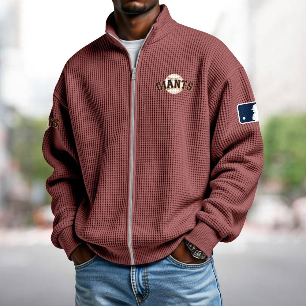 SF x MLB Waffle Zip-Up Sweatshirt DatND DVT