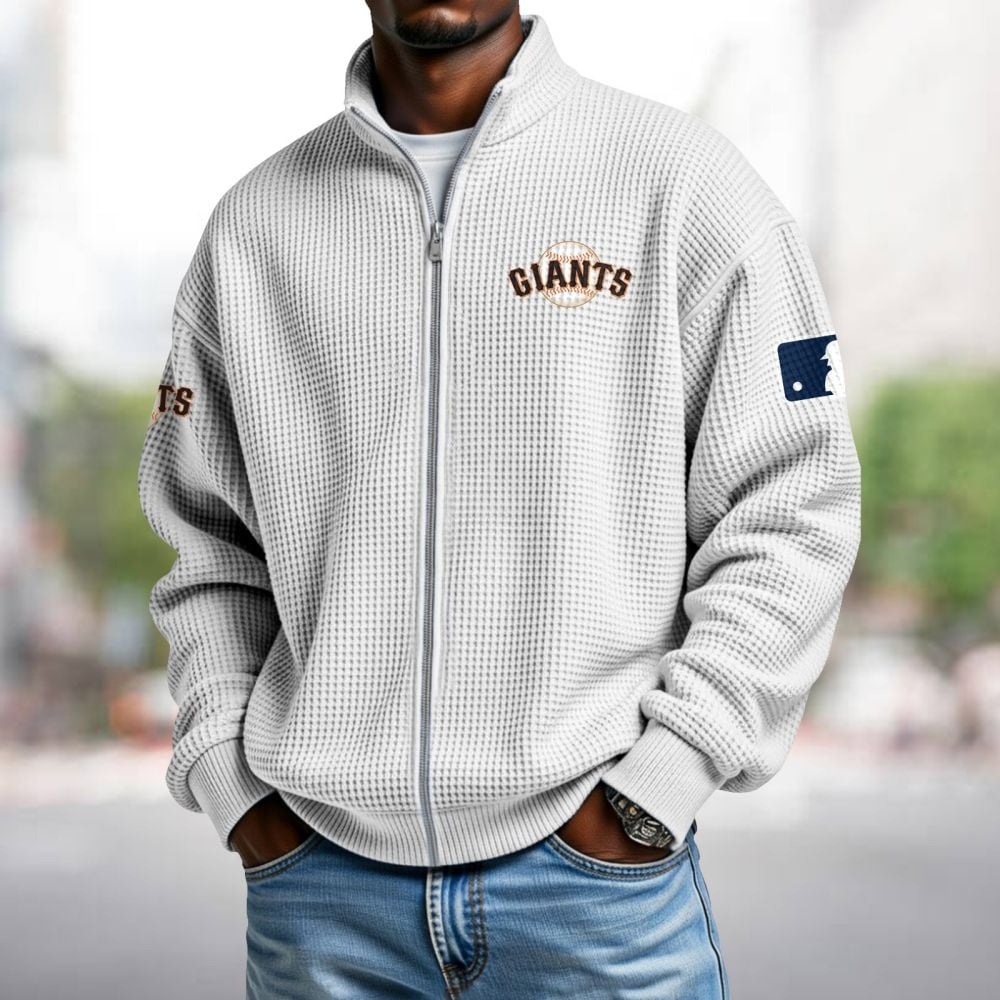 SF x MLB Waffle Zip-Up Sweatshirt DatND DVT