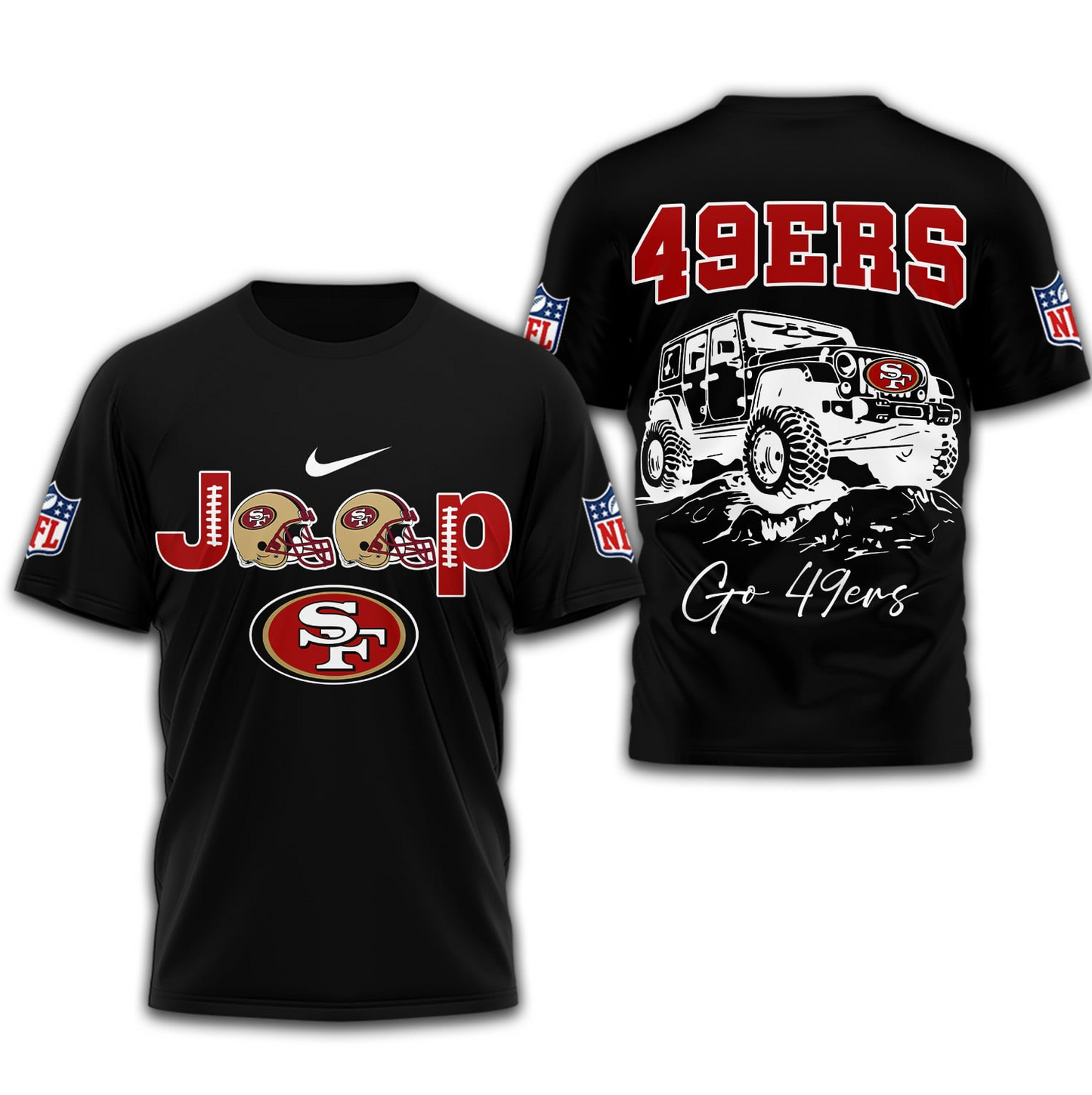 SF49 Premium NFL Jeep 3D Shirt DDT NTL
