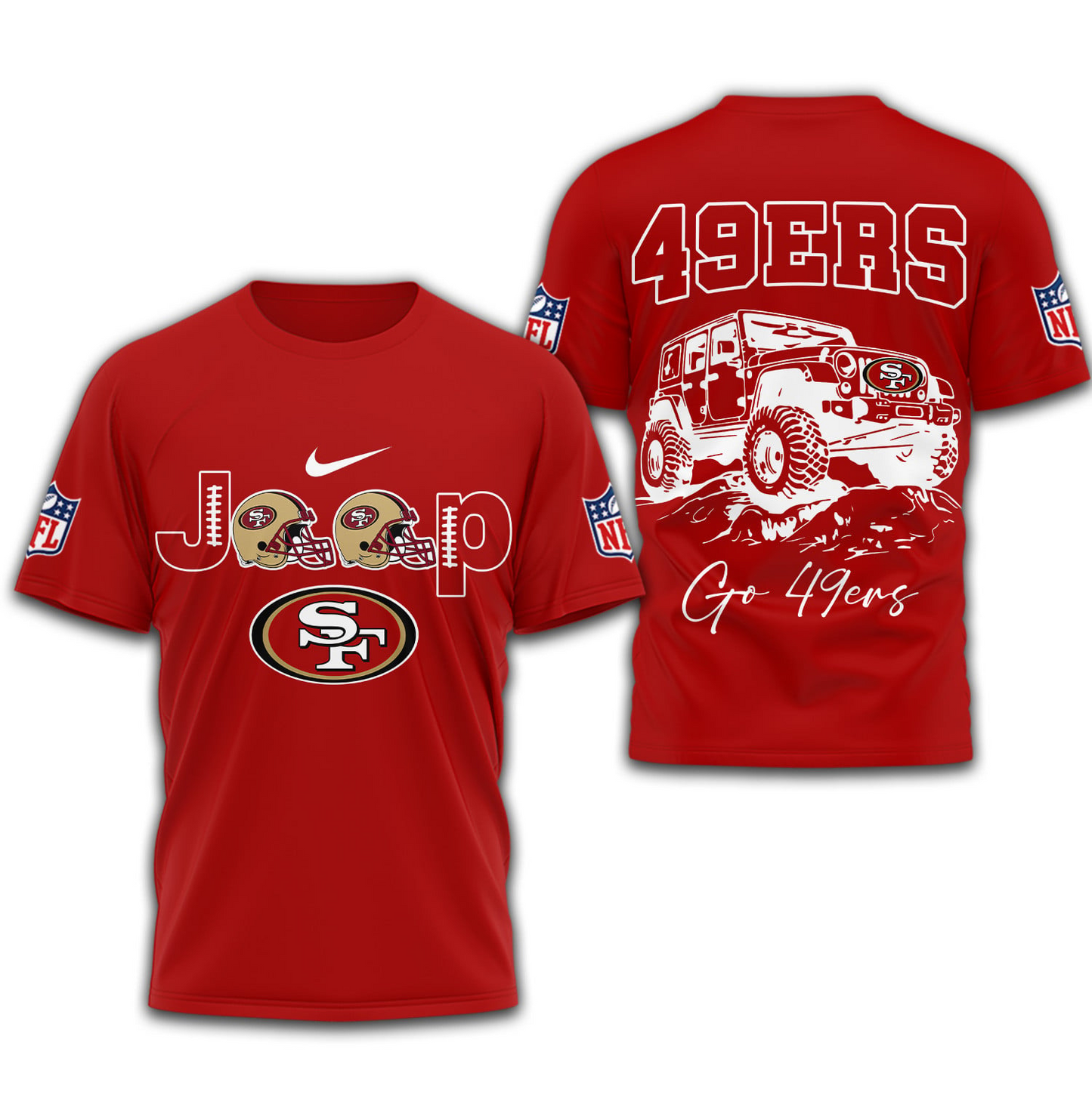 SF49 Premium NFL Jeep 3D Shirt DDT NTL