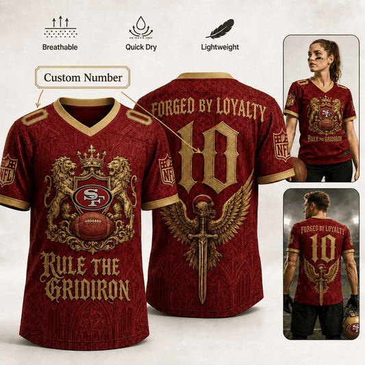 SF49 Premium NFL Medieval Warrior Game Day Game Day Jersey 100626