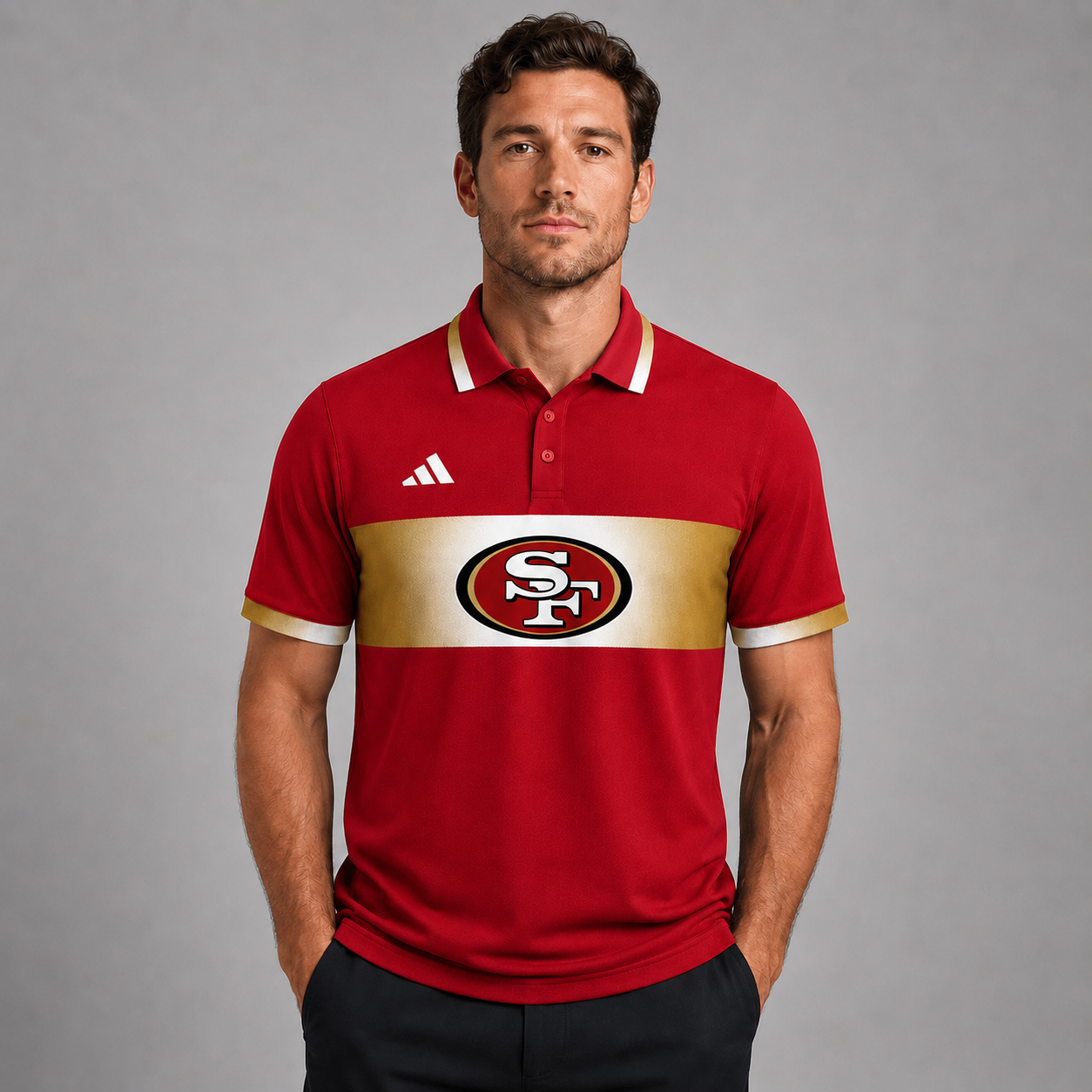 SF49 Premium NFL Personalized Match Day Polo Shirt