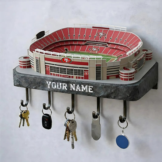 SF49 Stadium Premium NFL Wood Key Hanger DDT NHM