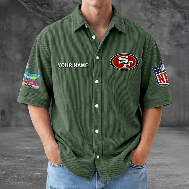 SF49 x NFL Men Seersucker Button Shirt DDT NTL