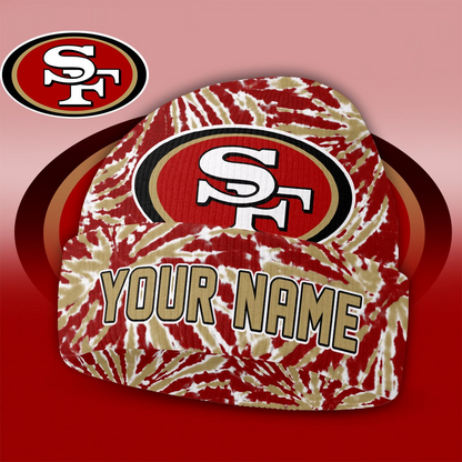 SF49 x NFL Personalized Premium Beanie Hat DDT CTND