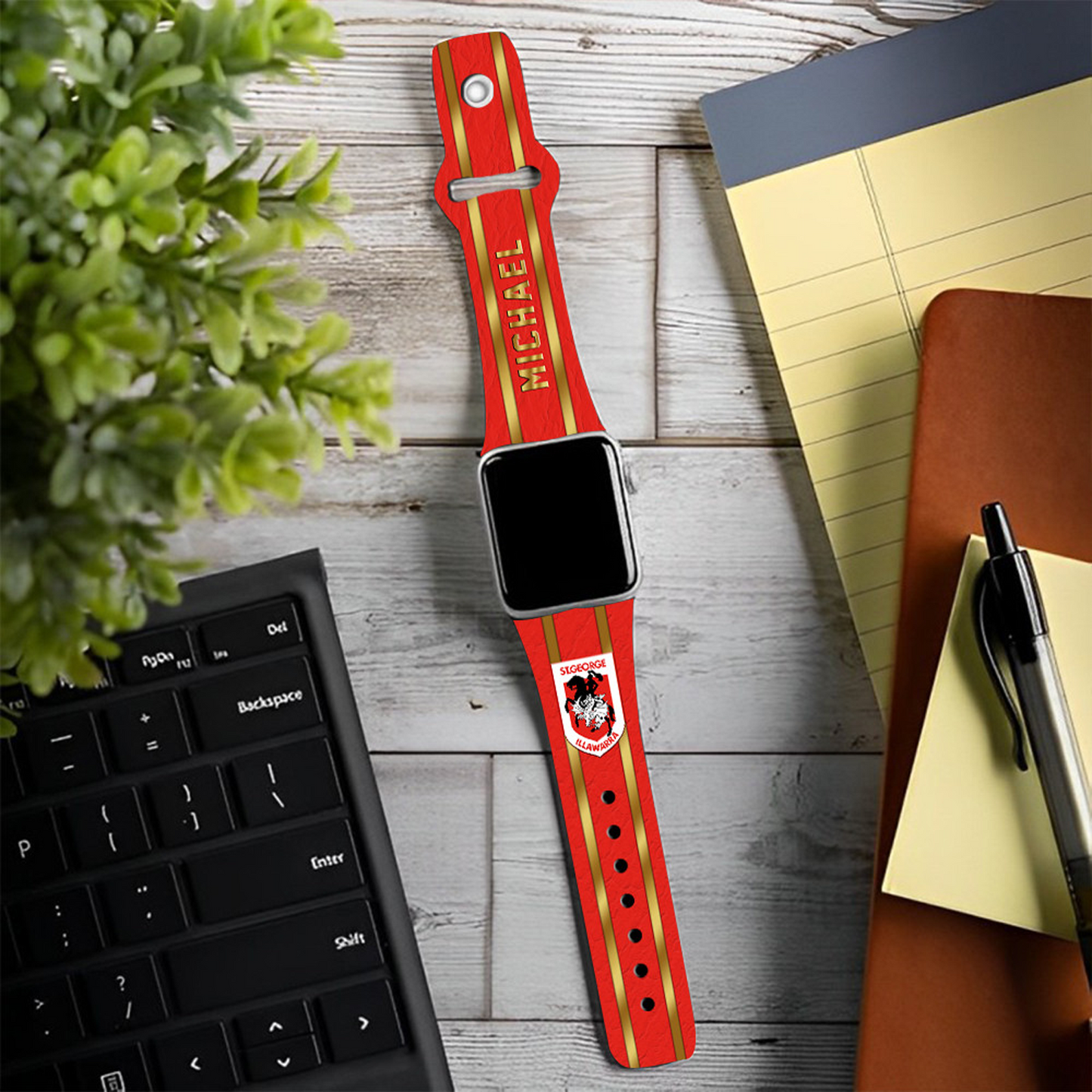 SGI X PREMIUM NRL New Apple Watch Band Custom Name NDT NHT