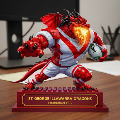 SGI X Premium NRL Special Mascot Acrylic Block Plaque Limited Editions NDT NHT