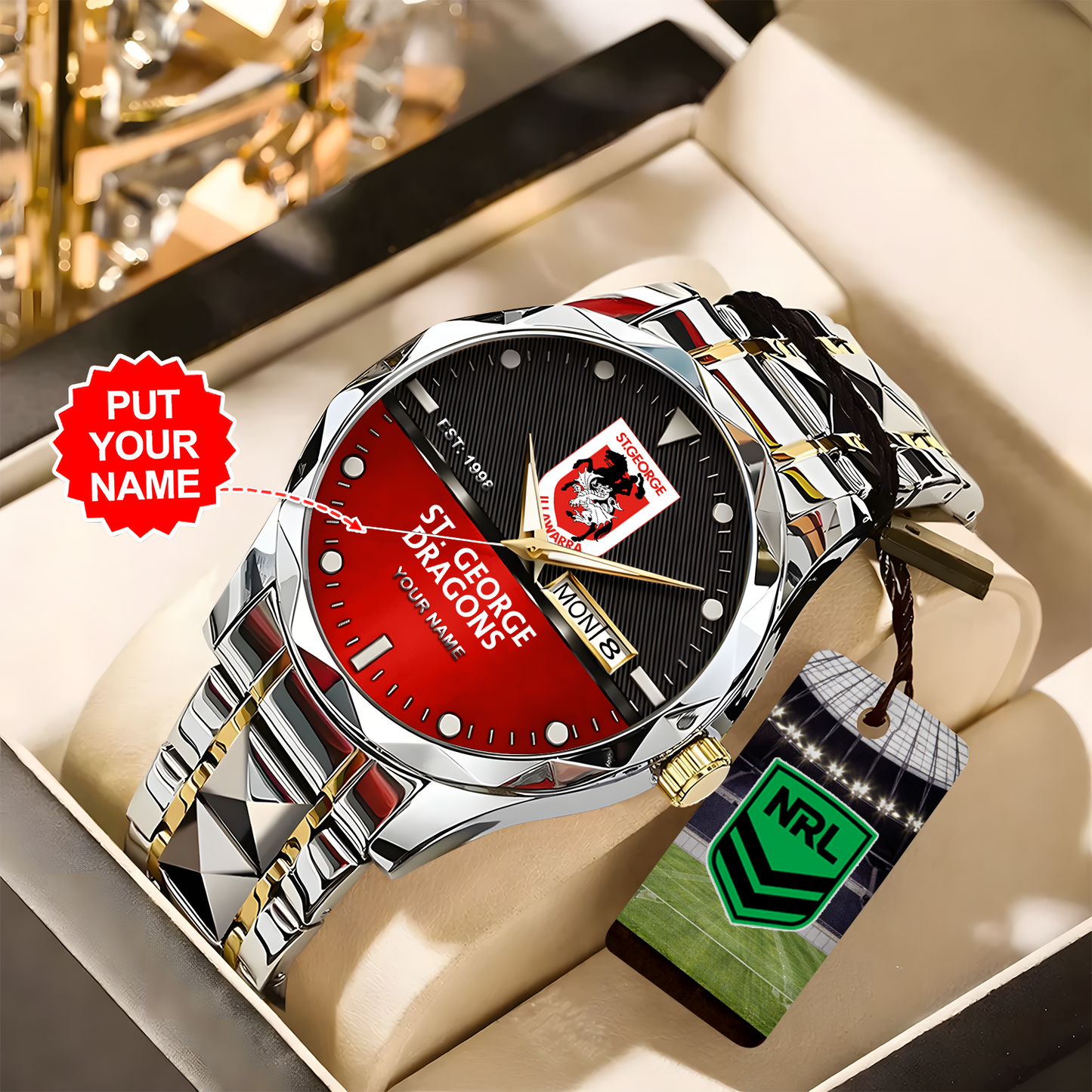 SGI X Premium Nrl Alloy Luxury Quartz Watch Limited Edition NDT NHT