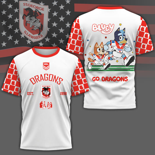 SGID x NRL Premium Bluey 3D Shirt DDT TTTZ