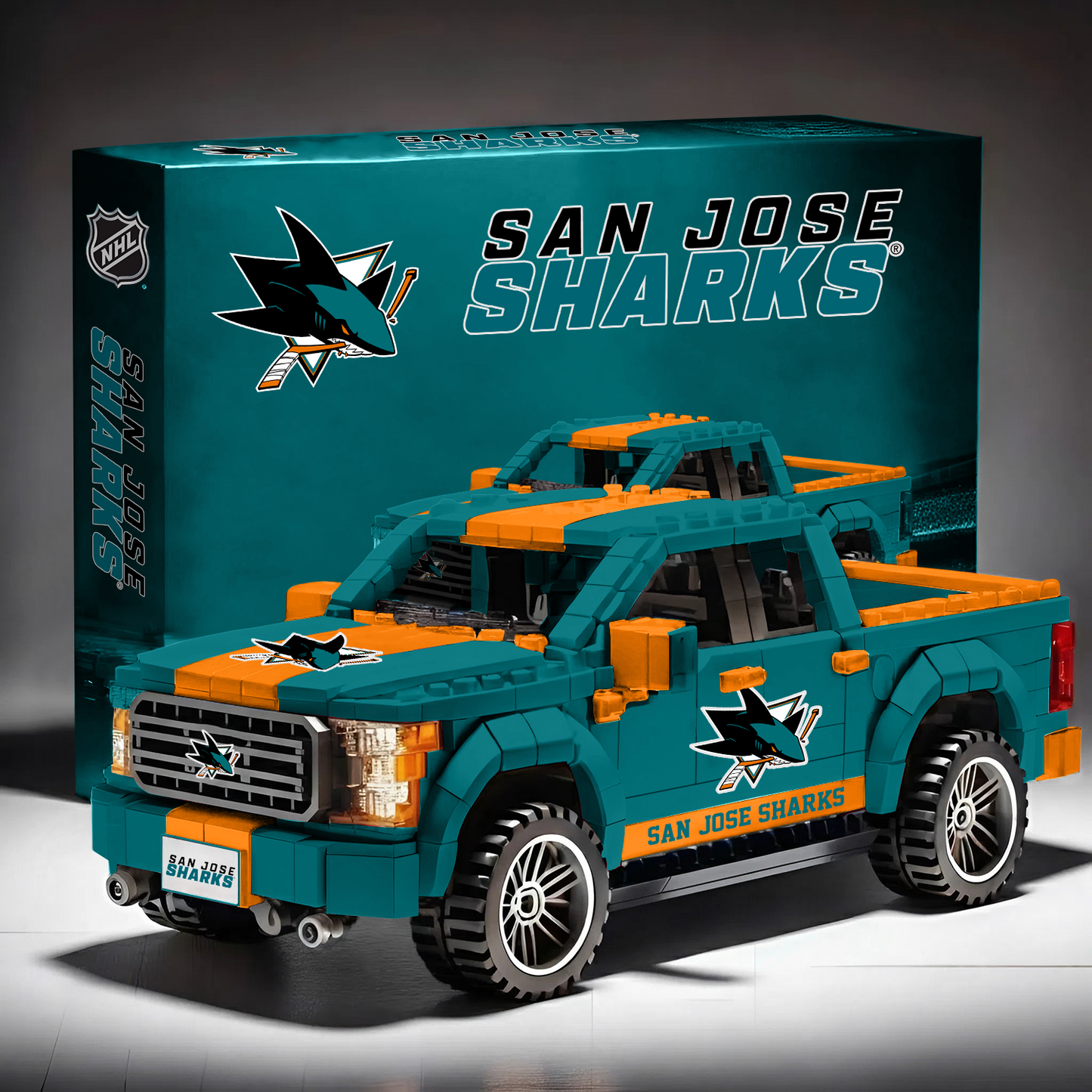 NHL 3D Racing Truck Model Building Block Set V1 NAK NHT