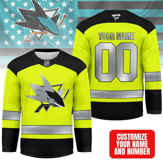SJS Premium NHL Hi-Vis Safety Hockey Jersey DDT CTND
