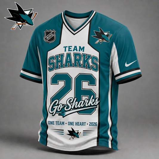 SJS Premium NHL Team Pride V-Neck Jersey DDT  010626 HLPHUONG