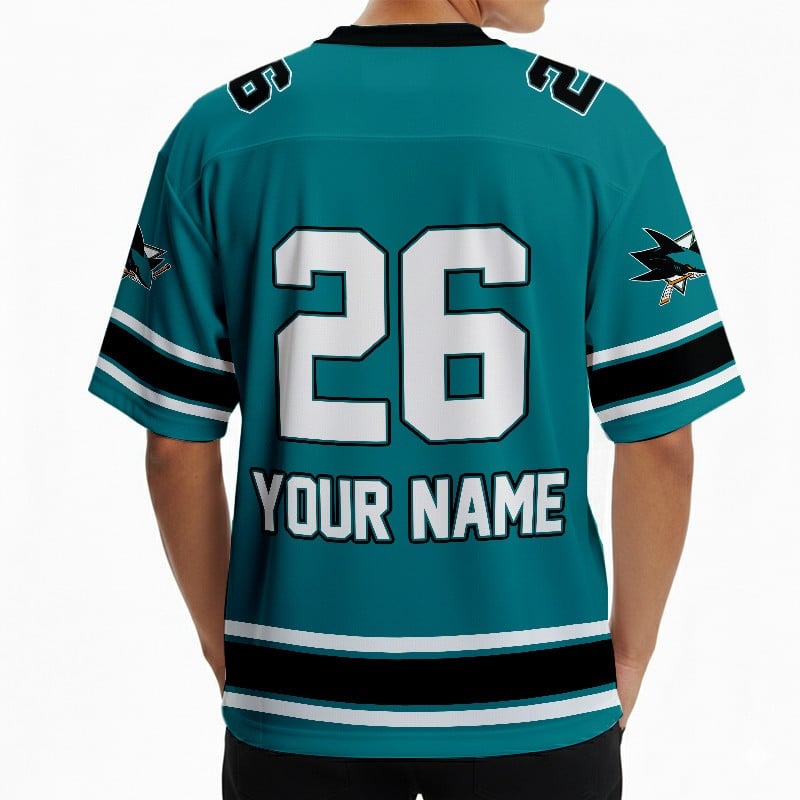 SJS x Hockey Ice Short Sleeves Jersey Shirt Custom Any Number Gift DDT TTTZ