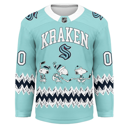 SK Premium NHL Snoopy Personalized Hockey Jersey DDT CTND
