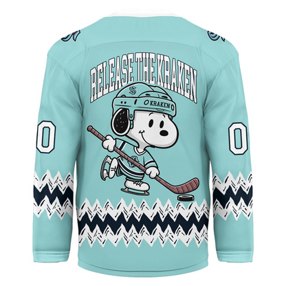 SK Premium NHL Snoopy Personalized Hockey Jersey DDT CTND