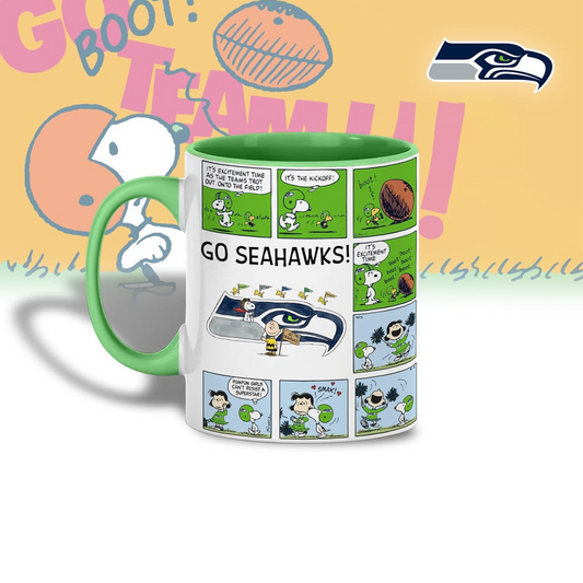 SS Premium NFL Peanuts Comic Mug DDT  CTND