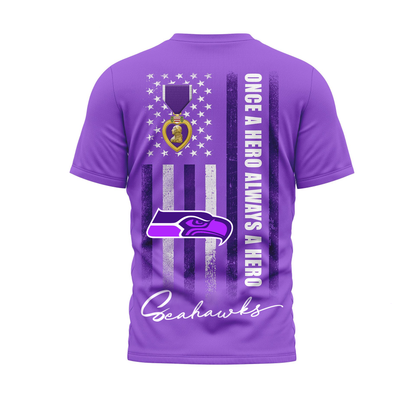 SS Premium National Purple Hear Day 3D Shirt  300626