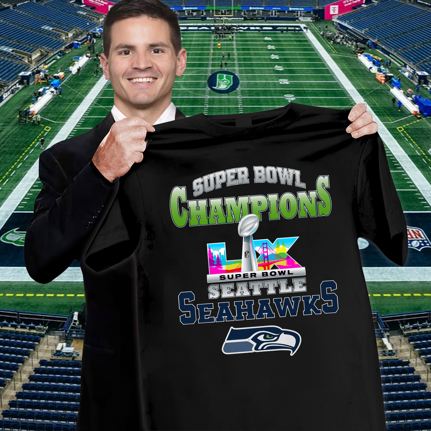 SS Super Bowl LX Champions V8 Shirt DDT NTL