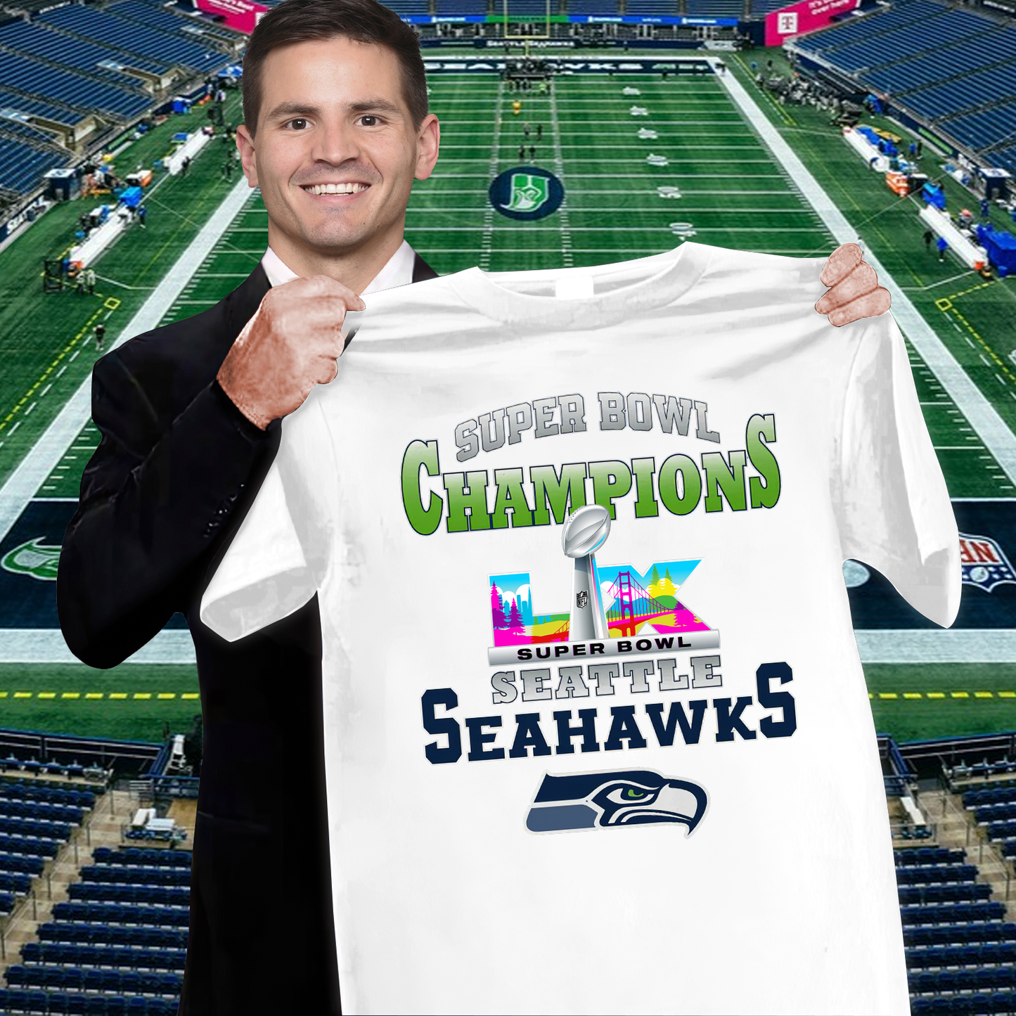SS Super Bowl LX Champions V8 Shirt DDT NTL