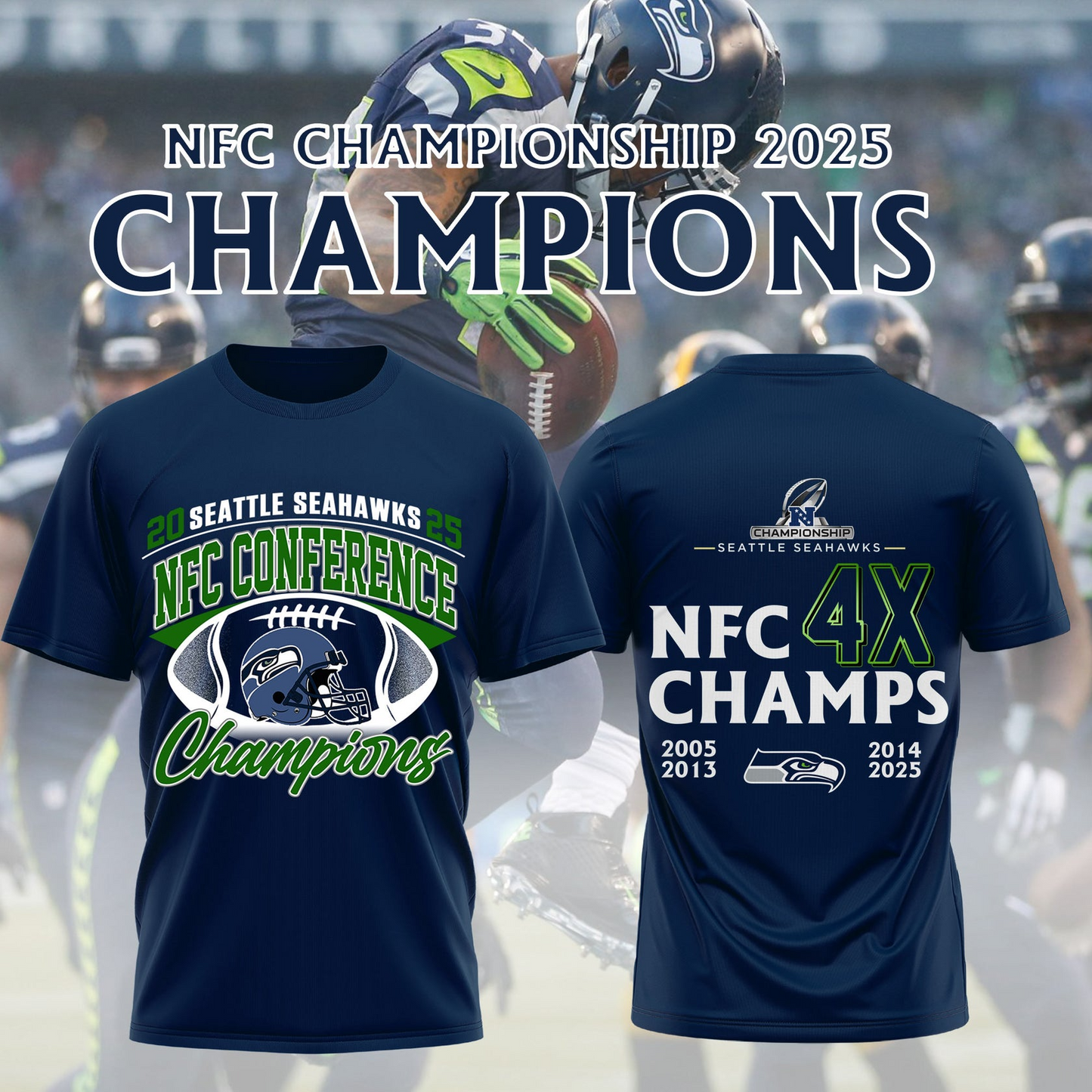 SS x NFL 2025 NFC Conference Champions Shirt DDT NTL
