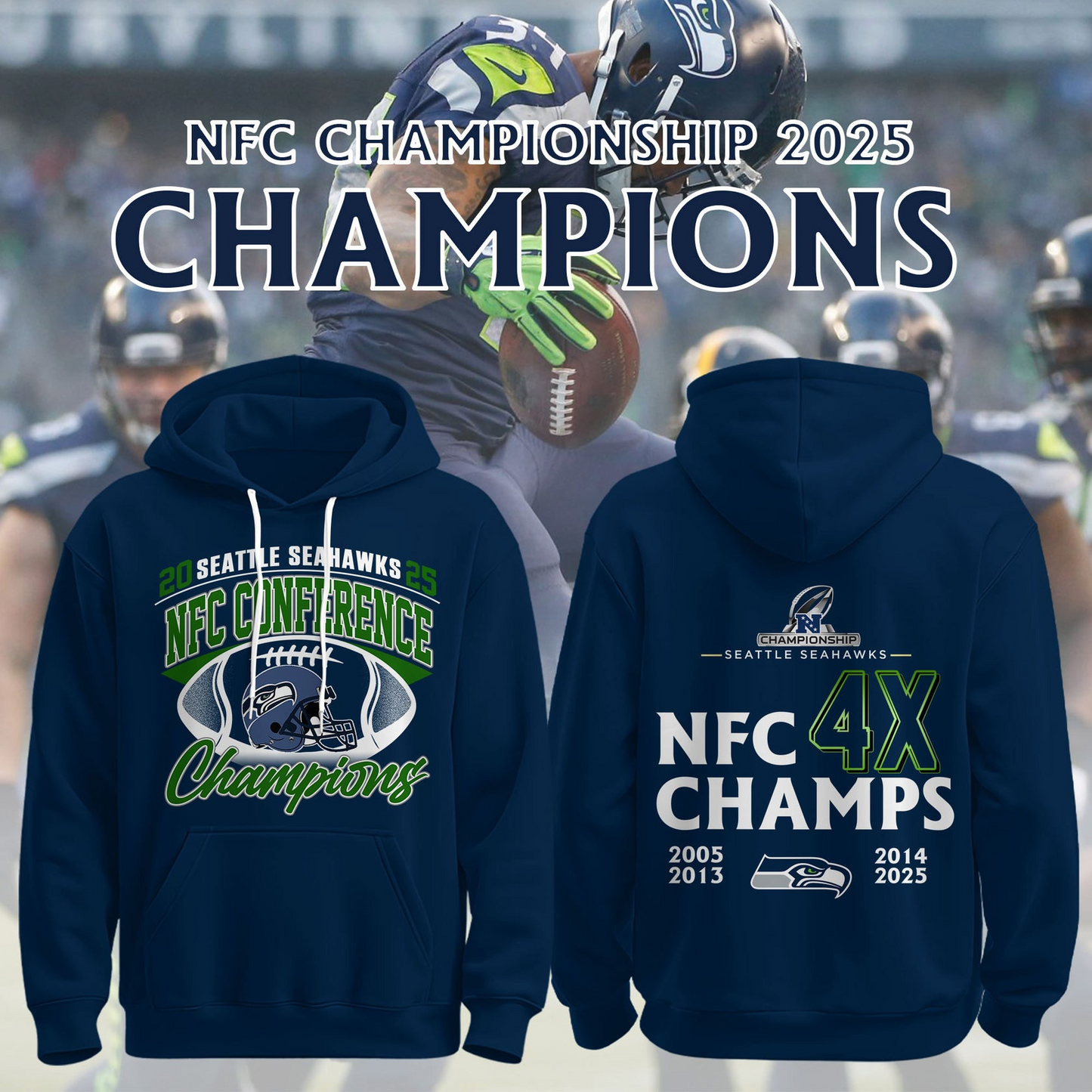 SS x NFL 2025 NFC Conference Champions Shirt DDT NTL