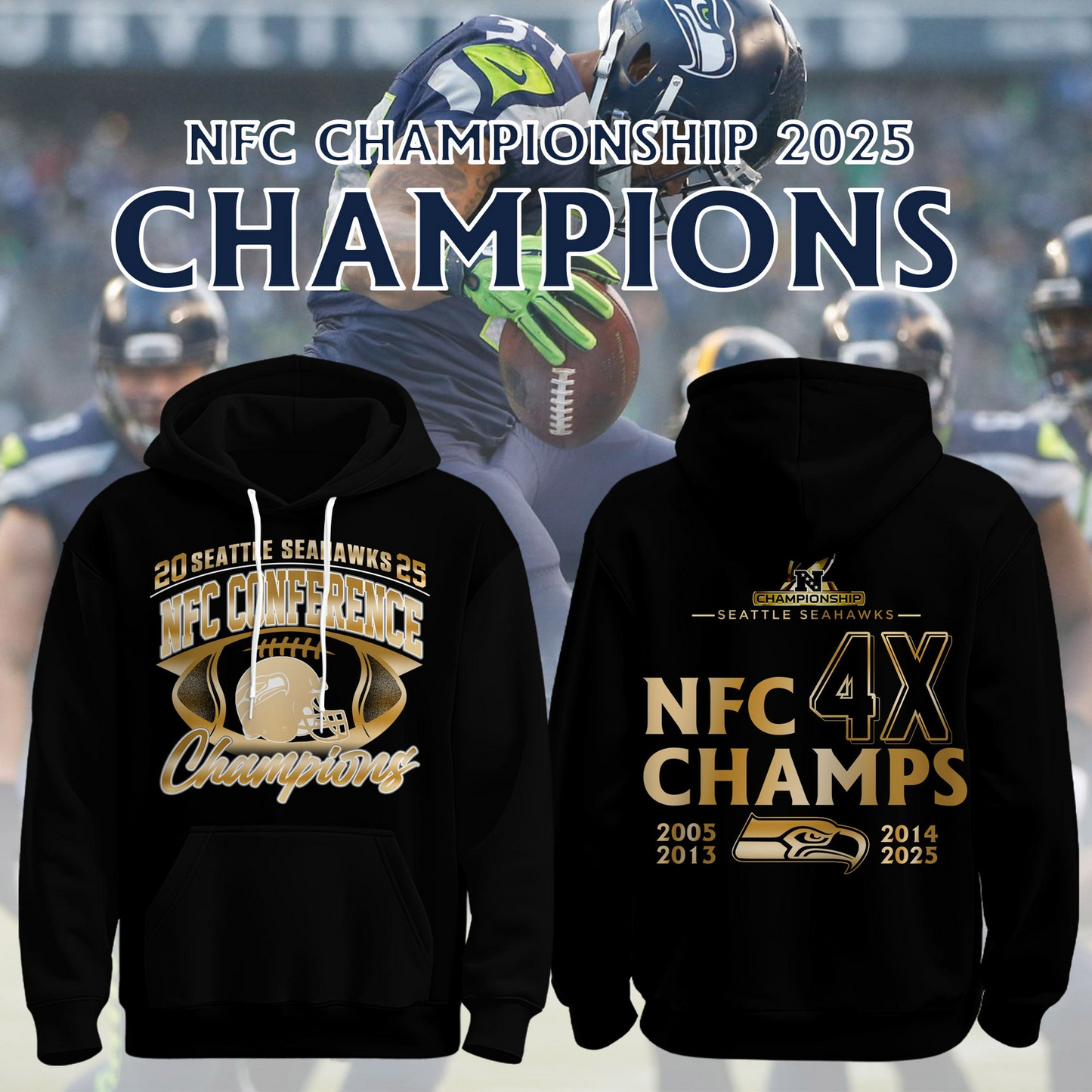 SS x NFL 2025 NFC Conference Champions V3 Shirt DDT NTL